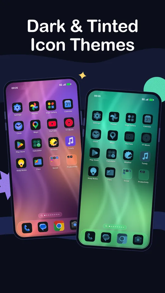 Icon and glass themes